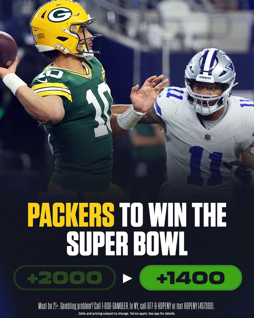 ESPN BET on X: "The Packers new Super Bowl odds after acquiring Micah  Parsons 🧀 https://t.co/OtWAUM0qCr" / X